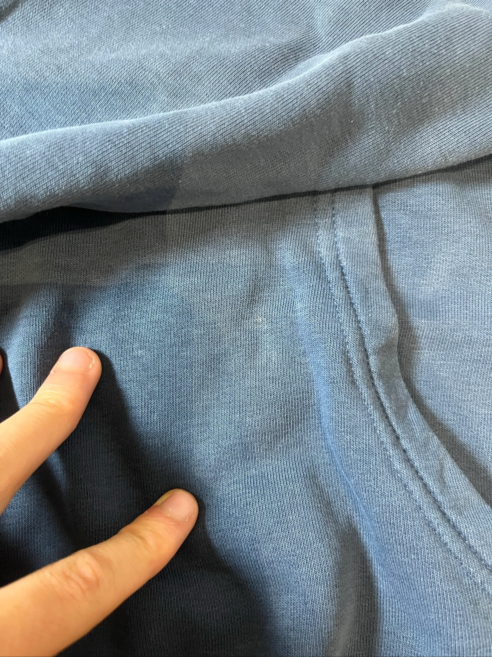Hoodie marineblauw met geborduurd vierkant Box Logo - The North Face - maat S - zeer goede staat – photo 7